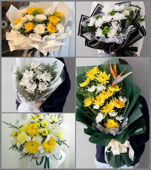 山东聊城茌平县振兴街道白事花束代送